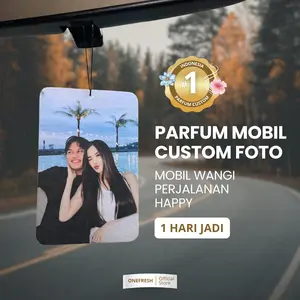 ONE FRESH Parfum Mobil Custom Foto - Aroma Segar dan Hiasan Unik - Accessories Mobil - Motorcycle, Car - Kendaraan