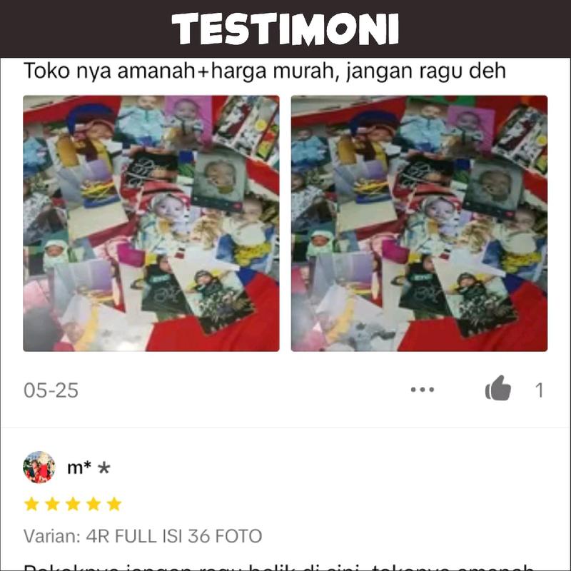 CETAK FOTO BERBAGAI MACAM UKURAN MULAI DARI 2R,3R,4R,5R,6R,8R,10R MURAH DAN BERKUALITAS ( BISA COD ) 6