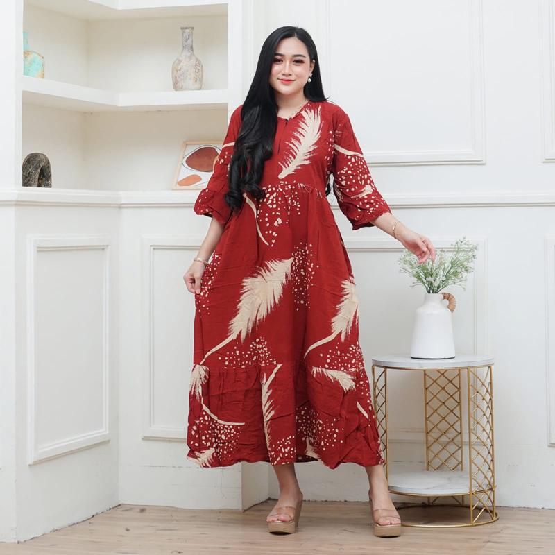 (BISA COD) PROMO Daster Busui Batik Motif Pekalongan Premium Cap 0