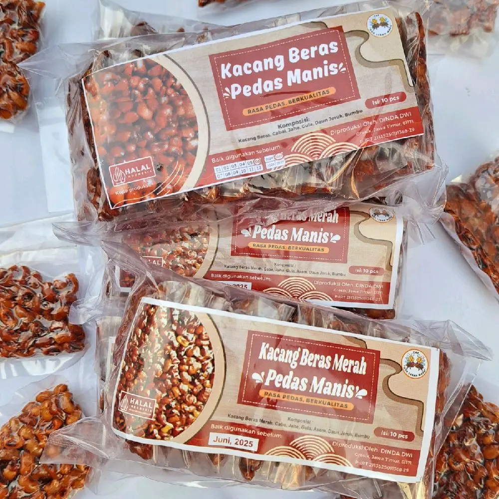 Kacang Gajih 10 pcs Kacang otok Pedes Manis SNS - Camilan Jadul Snacks Cemilan Makanan Food Asin Jajanan