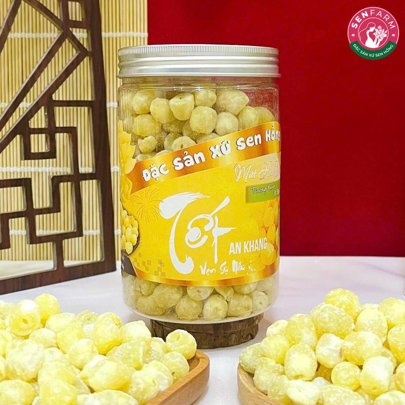 Mứt hạt sen vị Gừng thượng hạng ít đường senfarm - Mứt Tết - Bánh Tết - Quà Tết