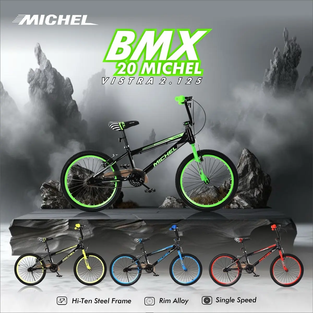 Sepeda BMX 20 Michel untuk Aktivitas Outdoor