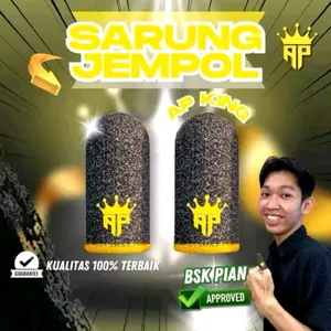 Sarung Jempol Ap King By Andra St Aksesoris Game Mobile Legends & Ff Responsif Anti Keringat Gamepad Joystick