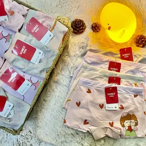 Sorex Celana Dalam Anak Sorex Kids Boxer Cewek 3pcs Motif Lucu dan Nyaman untuk Anak Perempuan