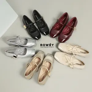 Rowey Sepatu New Arrival Korea Flat Shoes Wanita Korea Azuki
