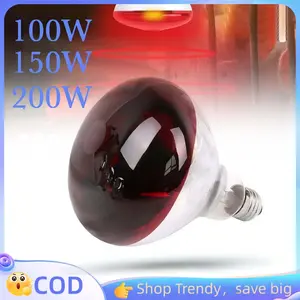 100w-200w Lampu Pemanas Kucing Penghangat Anak Ayam Alat Penghangat Anak Ayam