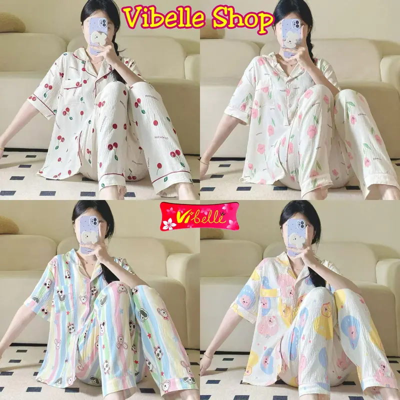 VIBELLECP - CP Vibelle shop grosir baju tidur piyama karakter fashion murah wanita 0