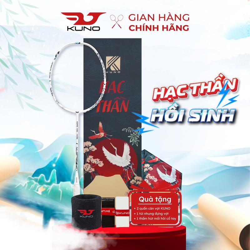 Vợt Cầu Lông KUNO Hạc Thần Chuyên Công Chất Liệu Carbon T700 4U Chuyên Công Sức Mạnh Tấn Công Uy Lực Mạnh Mẽ Dứt khoát Tặng Kèm 1 Túi Nhung & 2 Quấn Cán Vợt HT001