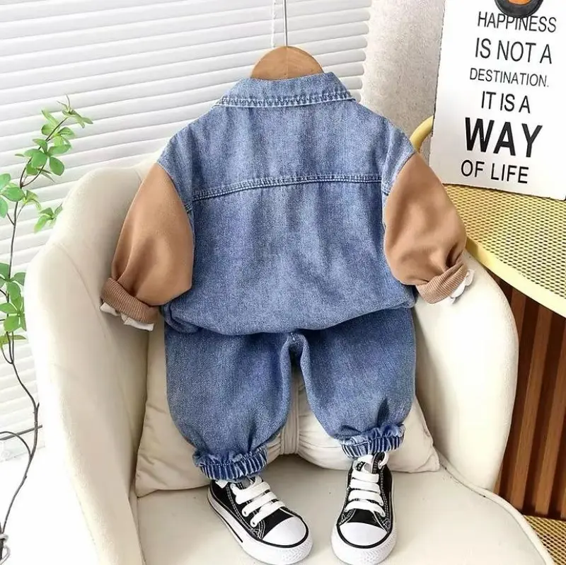 SETELAN BAJU ANAK LAKI-LAKI DAN PEREMPUAN USIA 1-5 TAHUN SETELAN ANAK MODEL DENIM SETELAN ANAK TERBARU Parsel 2