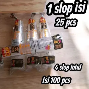 Paket 4 Slop Gelas Jumbo 22 oz Slim Isi 100 Pcs Minuman 1 Slop Isi 25 Pcs