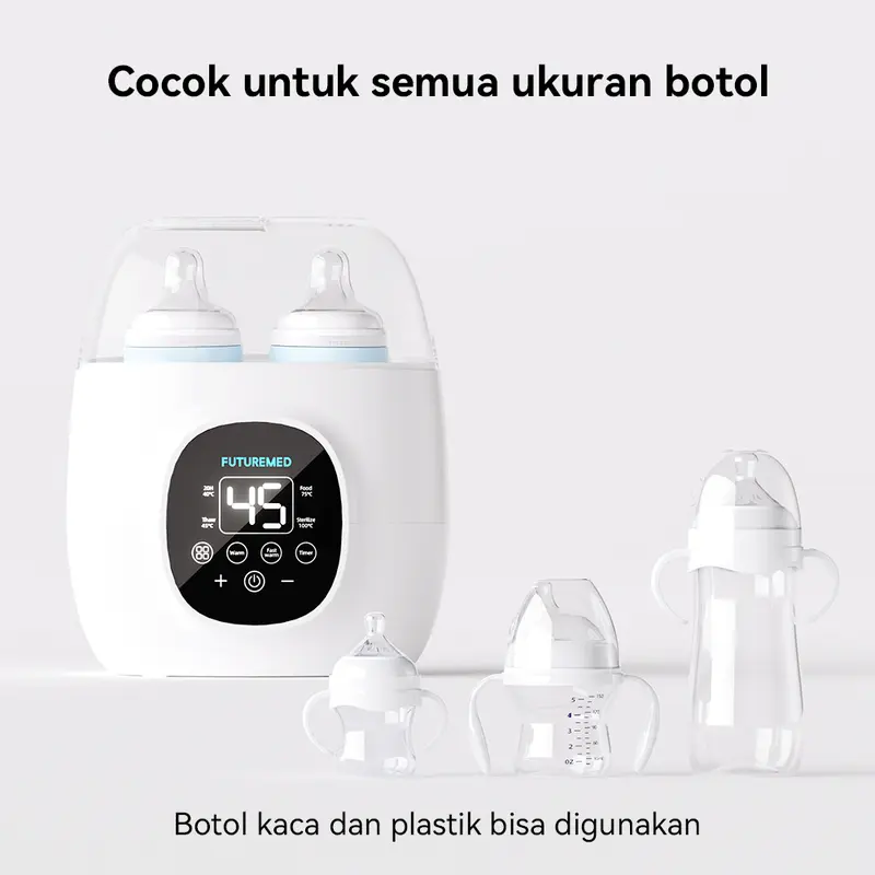 FUTUREMED Smart Multifunction Baby Bottle Warmer & Sterilizer Temperature Control Penghangat botol susu Pemanas Asi Bayi 2