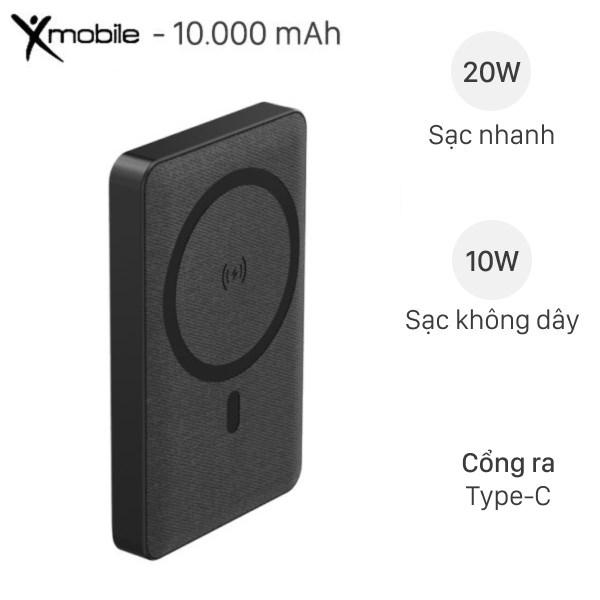 Hàng chính hãng 100% Pin sạc dự phòng Polymer 10000mAh Không dây Magnetic Type…