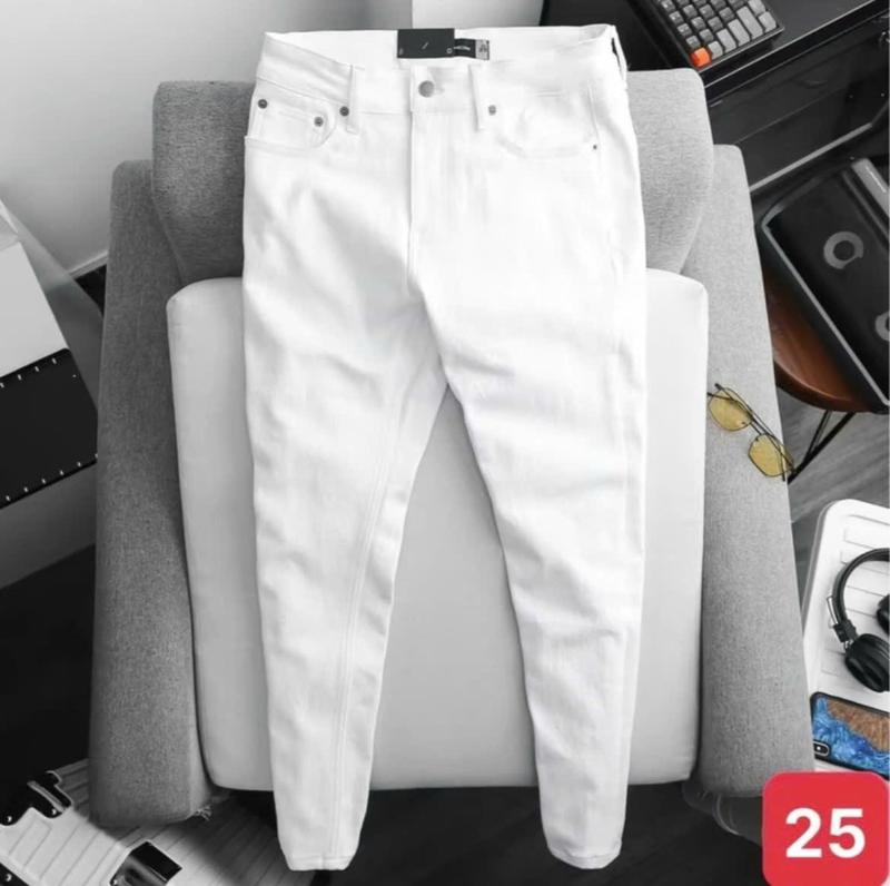 Quần Short Jeans Trắng Trơn Menswear Phong Cách Trẻ Trung Năng Động 5