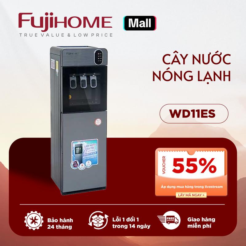 Cây nước nóng lạnh bình âm Fujihome WD11ES cao cấp công nghệ chíp - Bảo hành 24 tháng