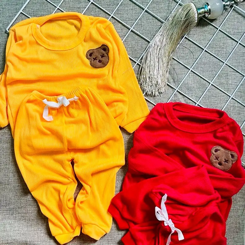stelan PANJANG /piyama RIB 0-9 bulan 1