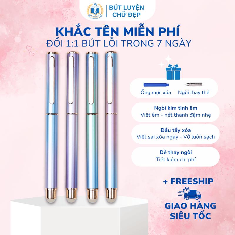 Bút mực xóa được Hồn Chữ Việt B06 ngòi kim tinh êm trơn bút luyện chữ đẹp bút máy bút viết chữ đẹp
