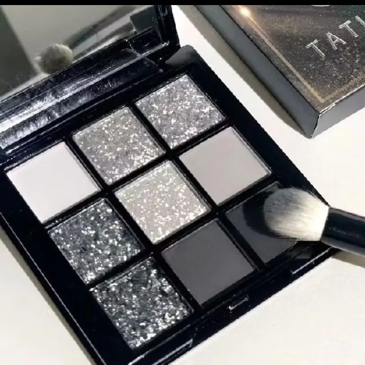 Eyeshadow Blackpunk Palette 9 Warna Matte Pearly Eyeshadow Black Hitam 1
