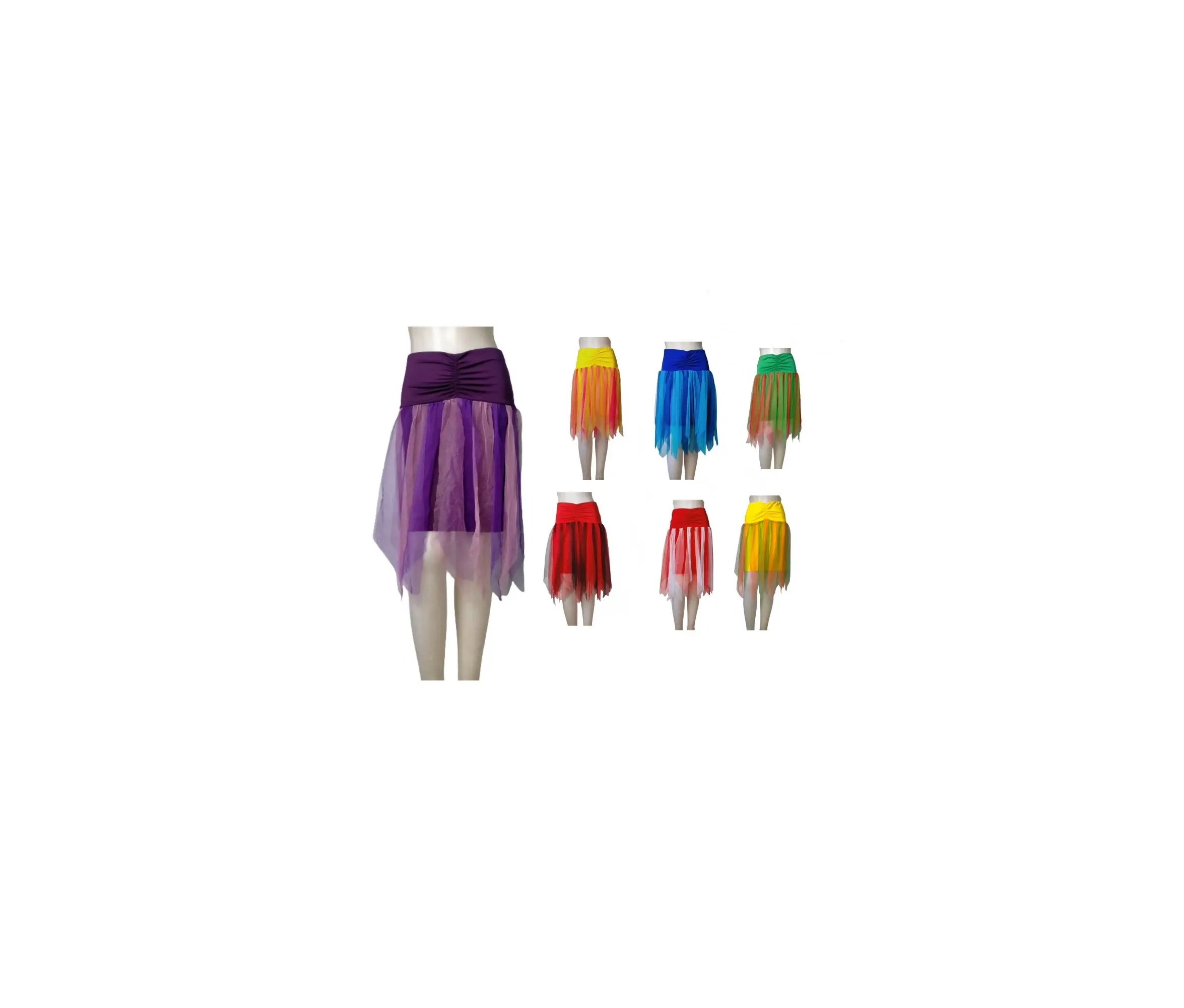 Rok Dance Amora bahan tile two tone untuk line dance ballet latin dance