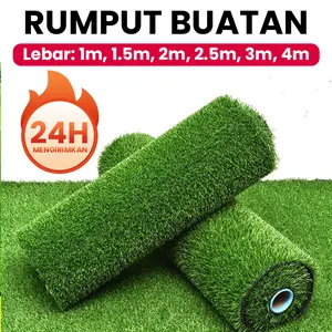 Rumput Sintetis ukuran 1m x 5m utuh (tanpa putus) tipe swiss (full hijau) tebal 2.5cm/3.0cm rumput sintetis rumput  sintetis rumput  lapangan rumput  jepang Artificial Grass Lawn rumput  sintetis  teras  rumah rumput Minimalis rumput  halaman  rumah grass