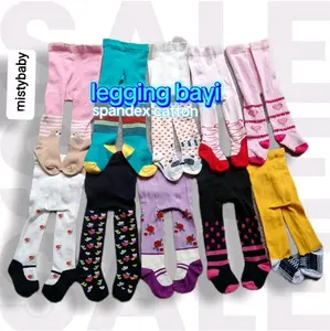 6 pcs Celana Legging Bayi Tutup Kaki Motif Laki-laki dan Perempuan