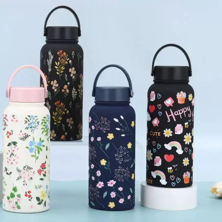 Termos Tumbler Tahan Panas Dingin + Infused Kapasitas 1000ml Stainless steel sus 304 Botol Minum Aesthetic Portable ANTI KARAT