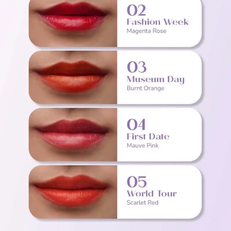 LATULIPE TRUE COLOR LIPSTICK  Gloss Satin Bibir 3