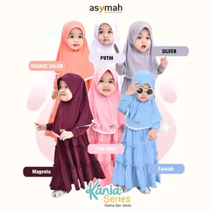 Gamis Bayi Muslim Lucu Nyaman Kania Series Set Jilbab By Asymah
