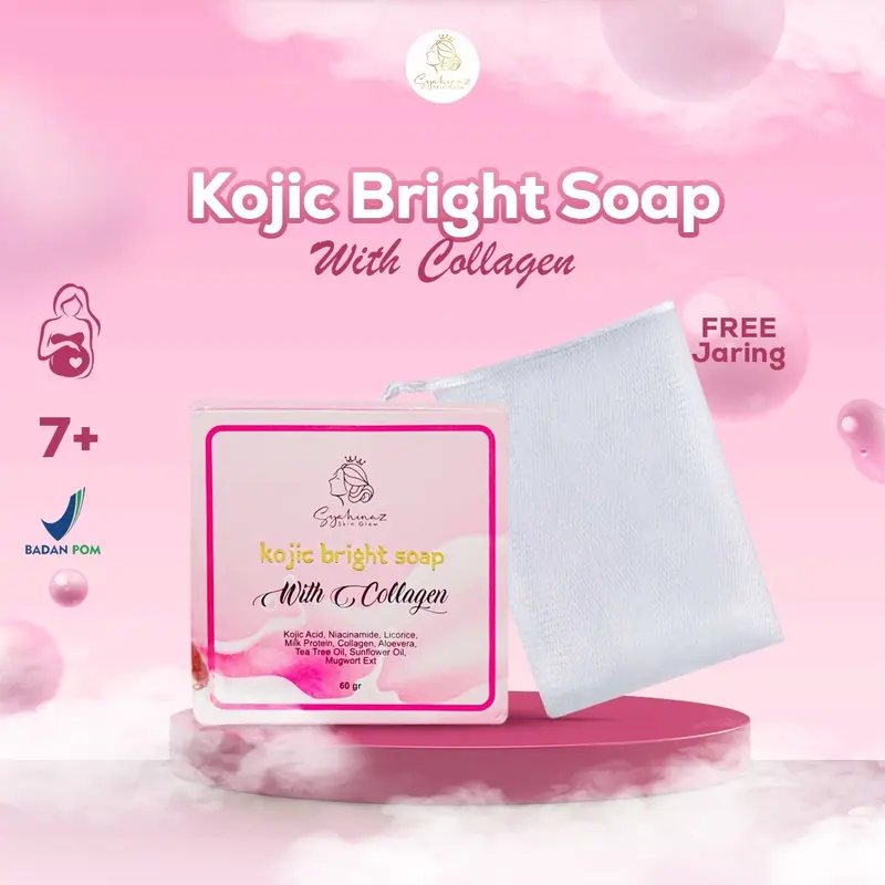 Syahinaz Kojic Bright Soap With Collagen 0