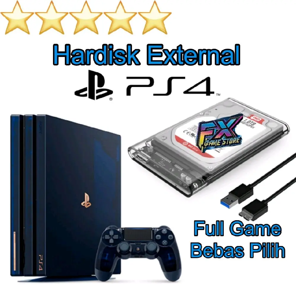 Hardisk HDD External Eksternal PS4 PlayStation 4 Full Game