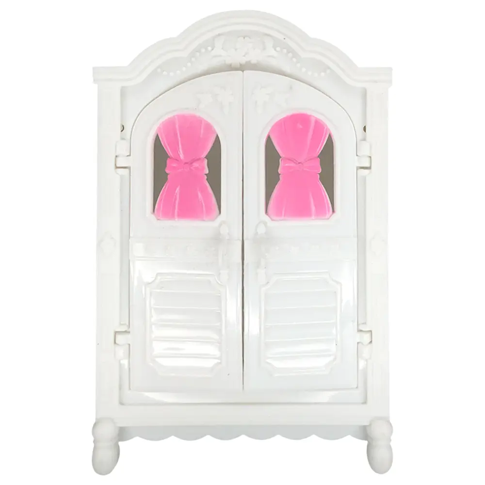 NK 1 Set 11.5 Inch Dolls Shoes Accessories Fashion Closet Table Fridge Wardrobe For 1/6 Doll Furniture Dining Home Toys JJ
