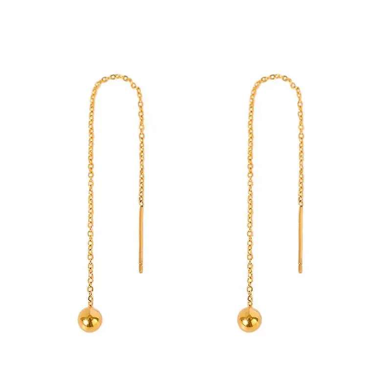 Anting Bulat Wanita Kekinian Model Jurai Titanium Anti Karat 4