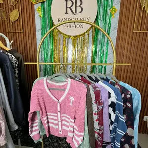 Cardigan kode 01-100 crewneck sweater cardi rajut crop