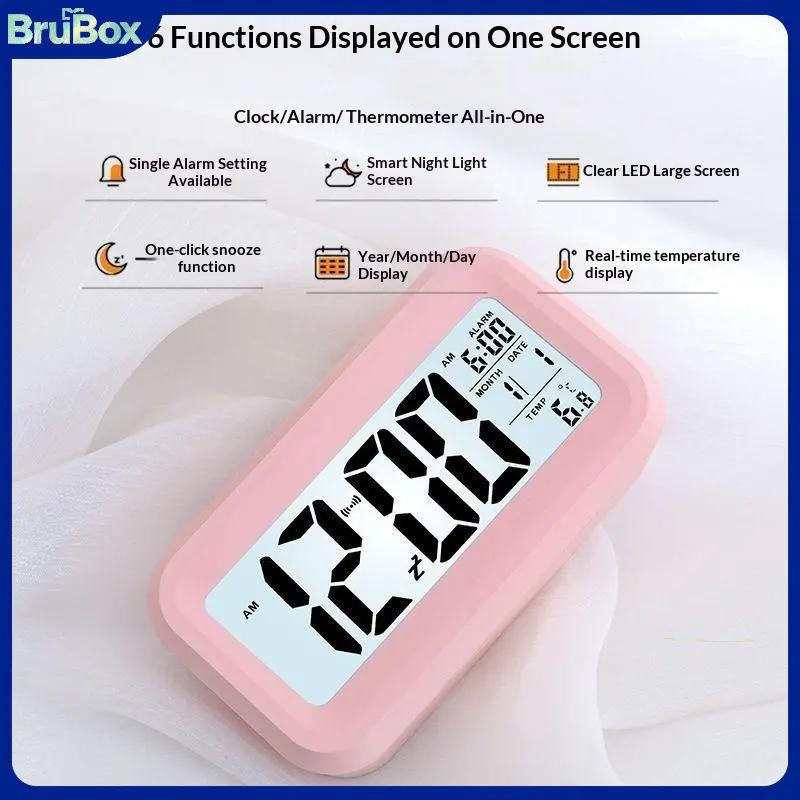 Kỹ Thuật Số Nhỏ Gọn Đồng Hồ Báo Thức Với Nhiệt Độ Hiển Thị Ngày Đa Màu Sắc Kích Thước Nhỏ Cho Du Lịch Cắm Trại Sử Dụng Ba Lô