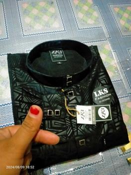 Product Review of Kemko sultan motif etnic bahan betsway embos premium bahan Tebal ukuran S L XL XXL mewah dan kerkualitas, Variasi Kantong Samping Kancing Nyaman di pakai Tangan Panjang bisa buat Seragam warna Hitam dll Baju Koko Muslim Pria Dewasa Katun Kurta from m**8 0
