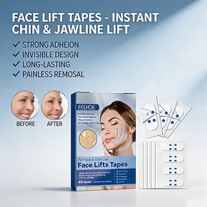 Face Lifts Tapes, Invisible Waterproof Face Lifting Stickers, Instantly Tighten Skin and Reduce Wrinkles, Create V-Line Face (40PCS)