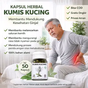 Kapsul Kumis Kucing isi 50 kapsul Original Herbal untuk ISK