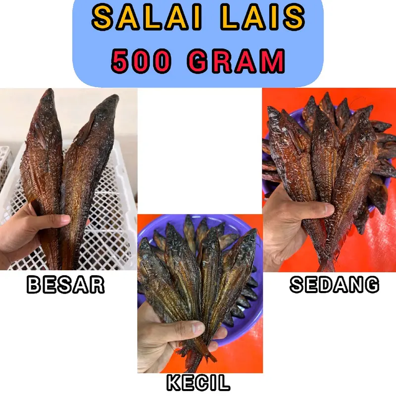 SALAI LAIS 1/2 KG - IKAN ASAP SUPER KERING KHAS KALBAR 0