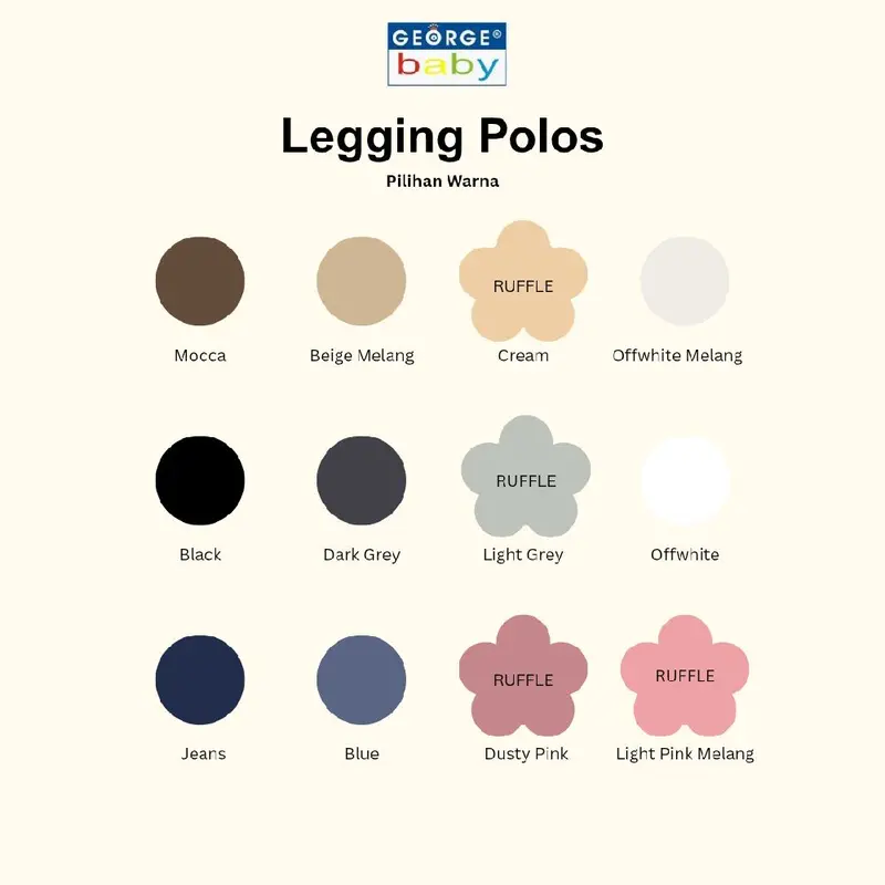 George Baby Legging Polos - legging buka kaki Polo Basic celana   bayi 1