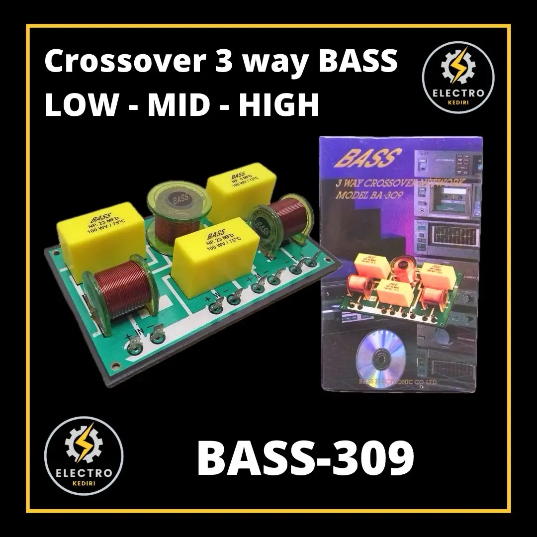 Crossover 3 way Bass-309 | wofer mid tweter bass309 krosover 309