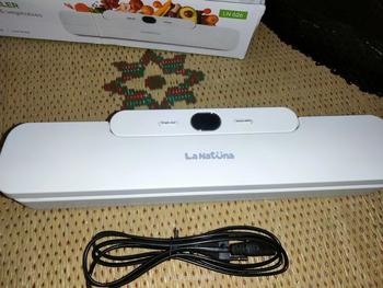 Product Review of La Natuna Vacuum Sealer Makanan Food Packing Machine /Mesin Vacuum Vakum Sealer Makanan Frozen food Putih from l**🦋 1