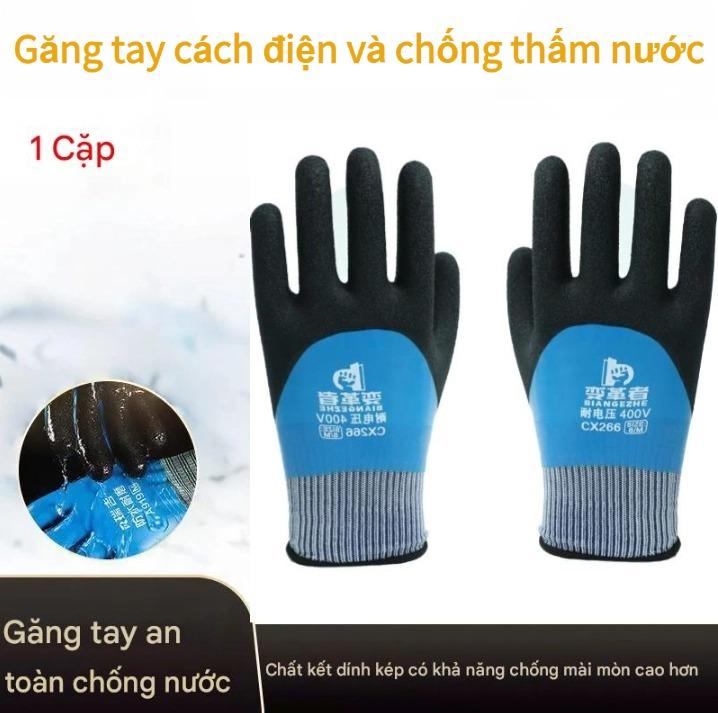 Găng tay an toàn làm việc cách nhiệt cho thợ điện chuyên nghiệp KAR 1 2 cặp Chịu được điện áp 400V Bảo vệ công cụ và bảo vệ an toàn hàn Thích hợp cho vườn Găng tay chống mài mòn Vận chuyển từ Việt Nam