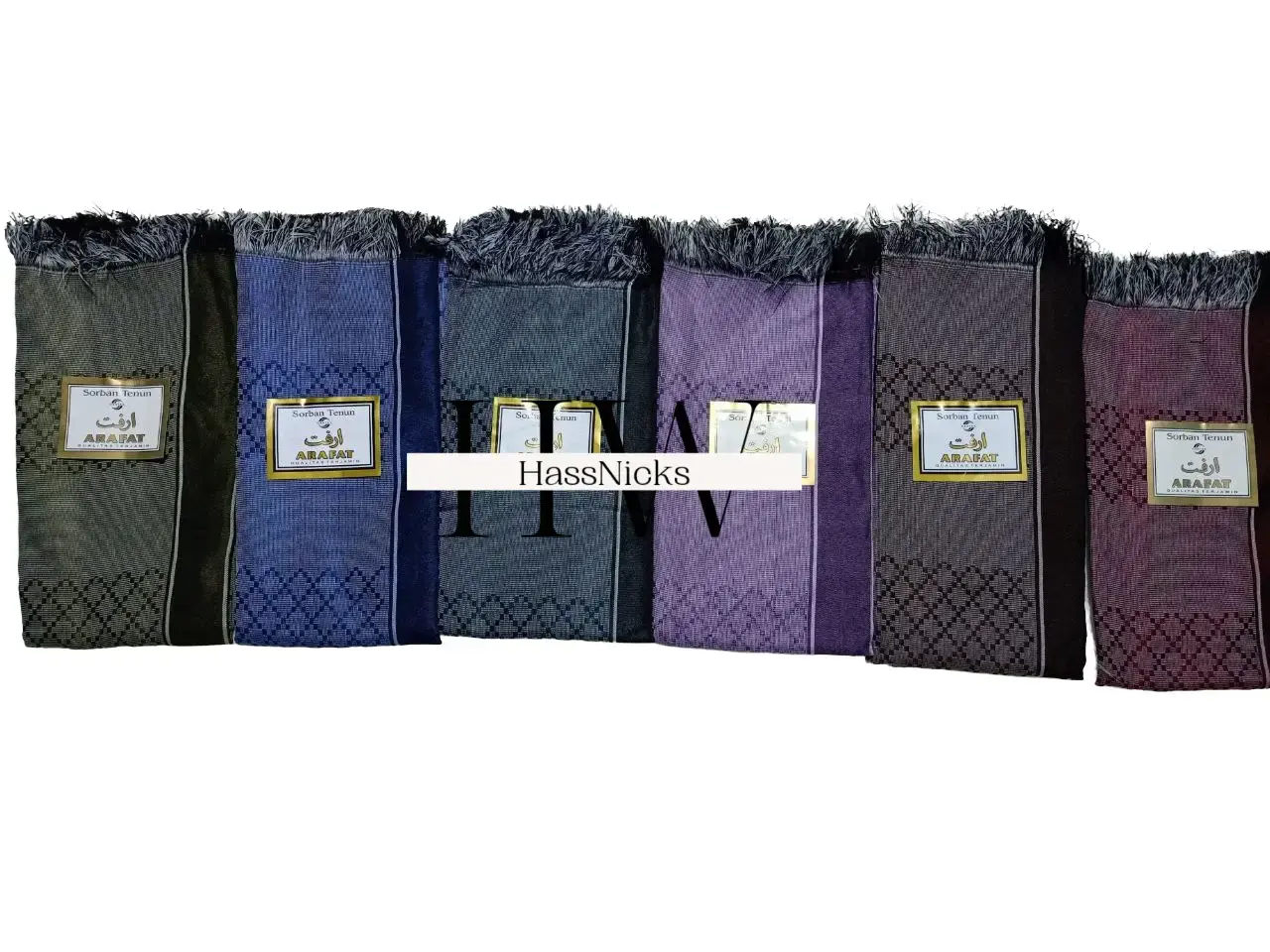 Paket 10Pcs Sorban Arafat Motif BINTIK Sorban Tenun Santri Murah Souvenir Umrah dan Haji Kain Syal Sorban Tenun arab Aksesoris