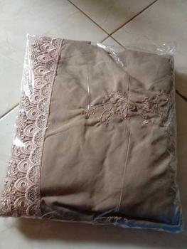 Product Review of MUSYAFFA - Mukena Dewasa Bordir Clara Premium Cantik Mewah Atasan Bawahan Bunga Katun Muslim Mukenah Mukena bordir from m**9 0