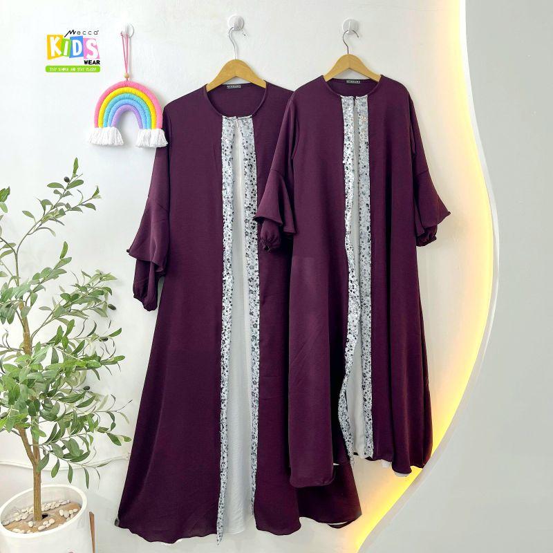 Mecca Abaya Dubai Syari Mewah Couple Mom&Kids Dress Muslim Wanita