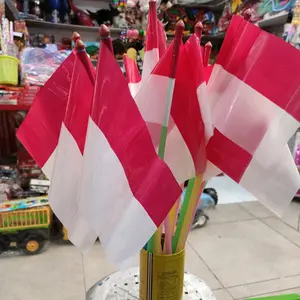 bendera merah putih bahan plastik