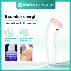 Bajiss Alat Penghilang Jerawat Pencerah Wajah Terapi Cahaya Merah Biru Tongkat Kecantikan Energi 5 Sumber Anti Penuaan