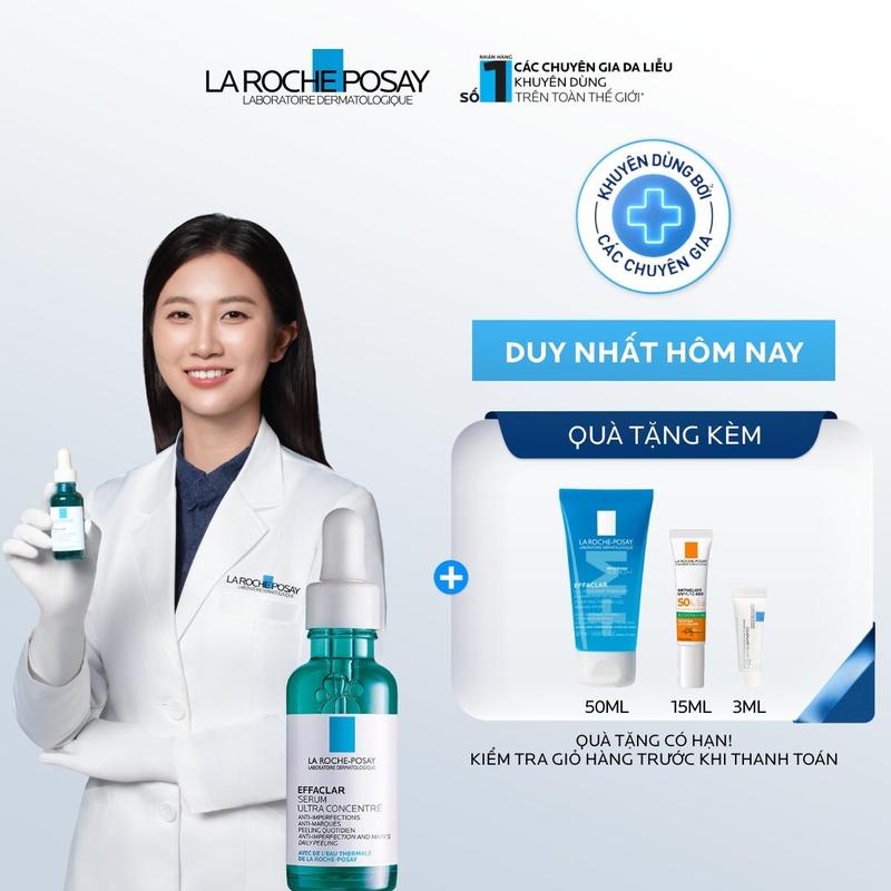  Dưỡng chất giảm mụn 3 tác động La Roche-Posay Effaclar Serum 30ml 