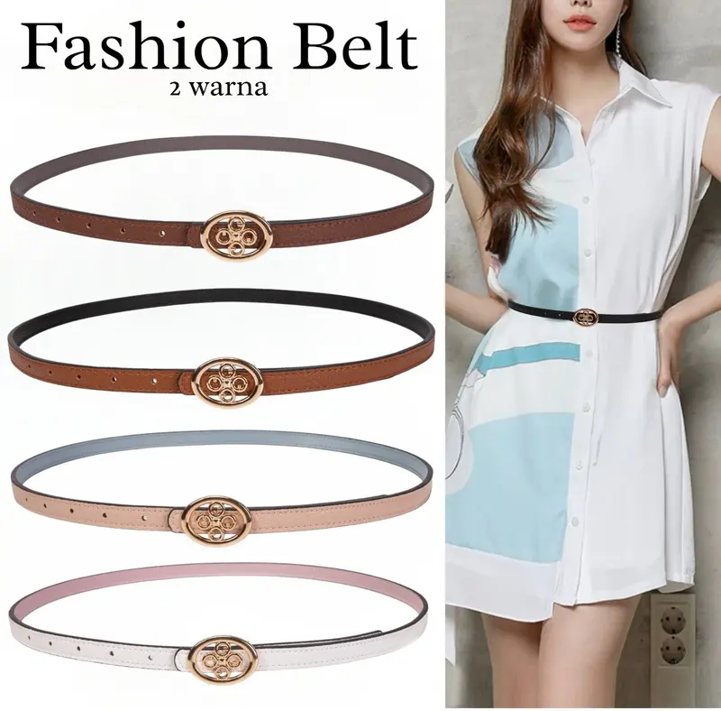 SMARTGIRL TALI PINGGANG WANITA CASUAL 2 WARNA BISA BOLAK BALIK BELT130 0