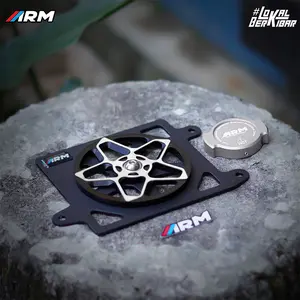 ARM PAKETAN COVER RADIATOR SPINER 3D TYPE BINTANG + RADIATOR CAP Silver ARM PAKETAN COVER RADIATOR SPINER 3D TYPE BINTANG + RADIATOR CAP Silver