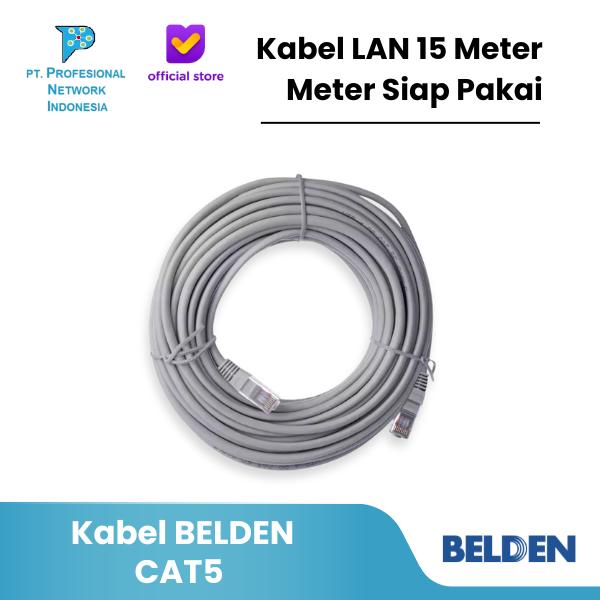 Gambar Kabel BELDEN CAT5 15 Meter Siap Pakai / Kabel LAN 15Meter dari Profesional Network Kota Administrasi Jakarta Pusat Tokopedia